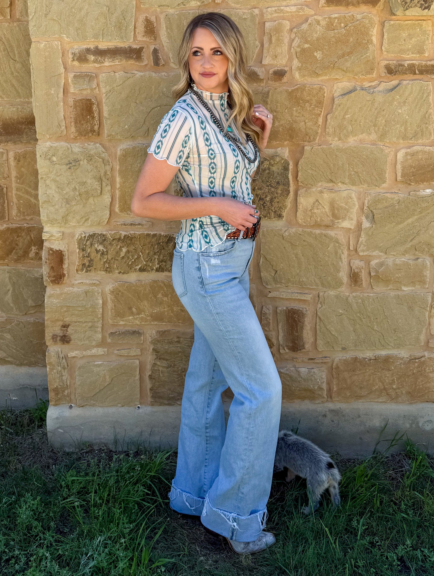Let Freedom Ring Mesh Top