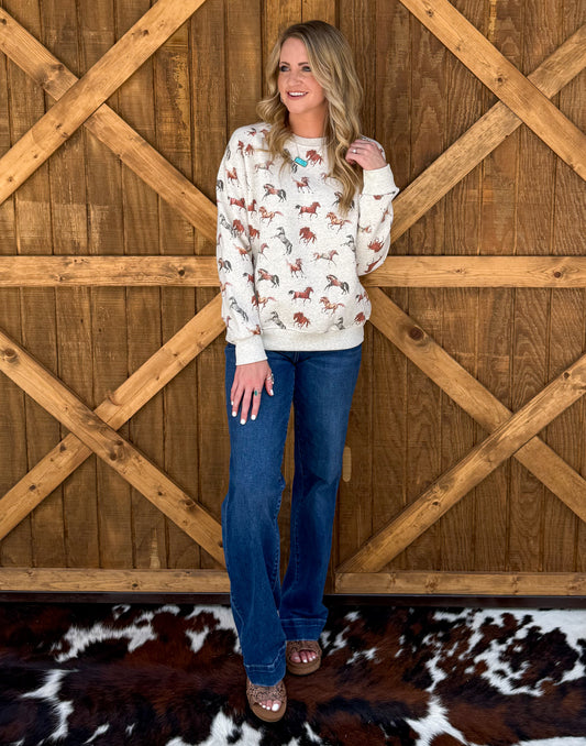 Fall Horses Sweatshirt