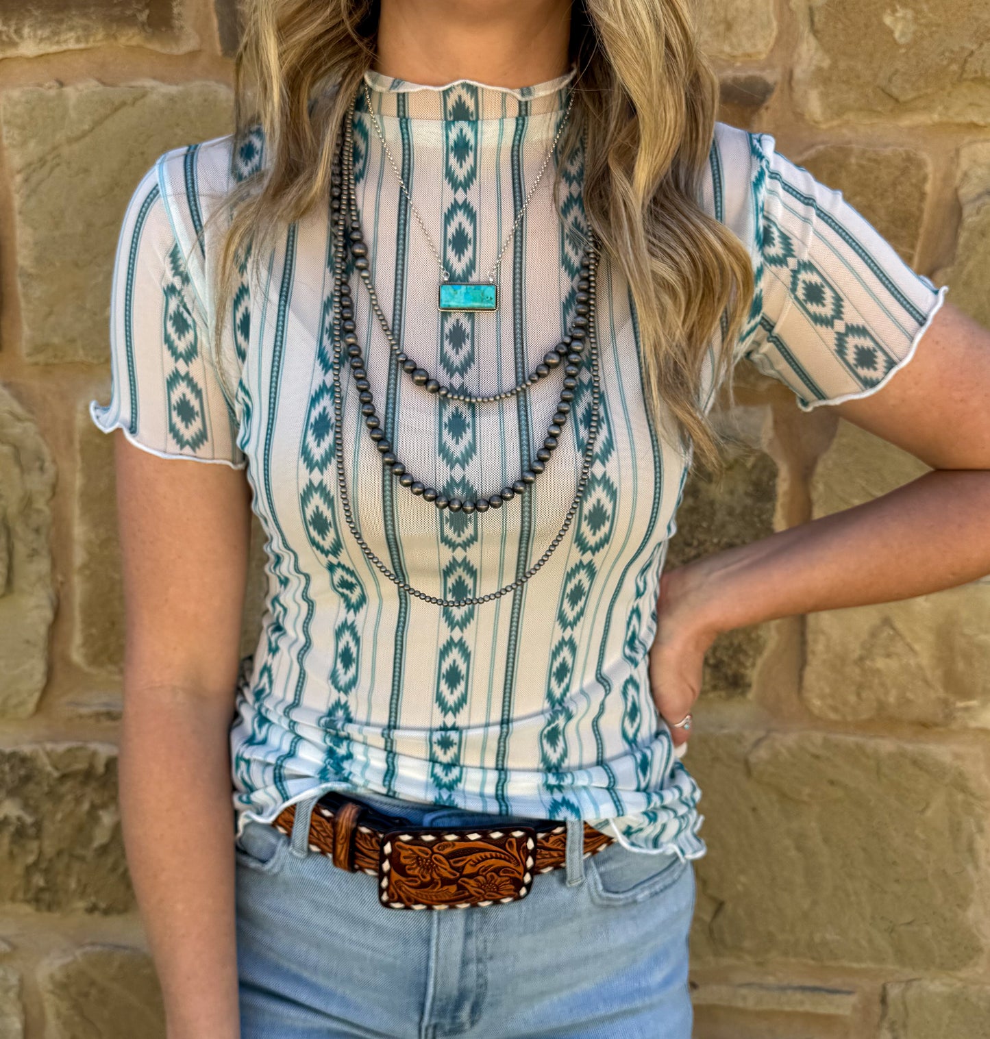 Let Freedom Ring Mesh Top