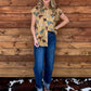 Longhorn Button-Up Top *Mustard