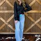 Leather Lux Top *Midnight