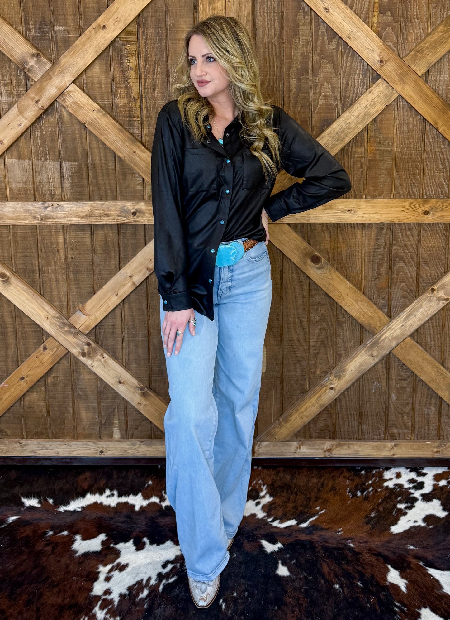 Leather Lux Top *Midnight