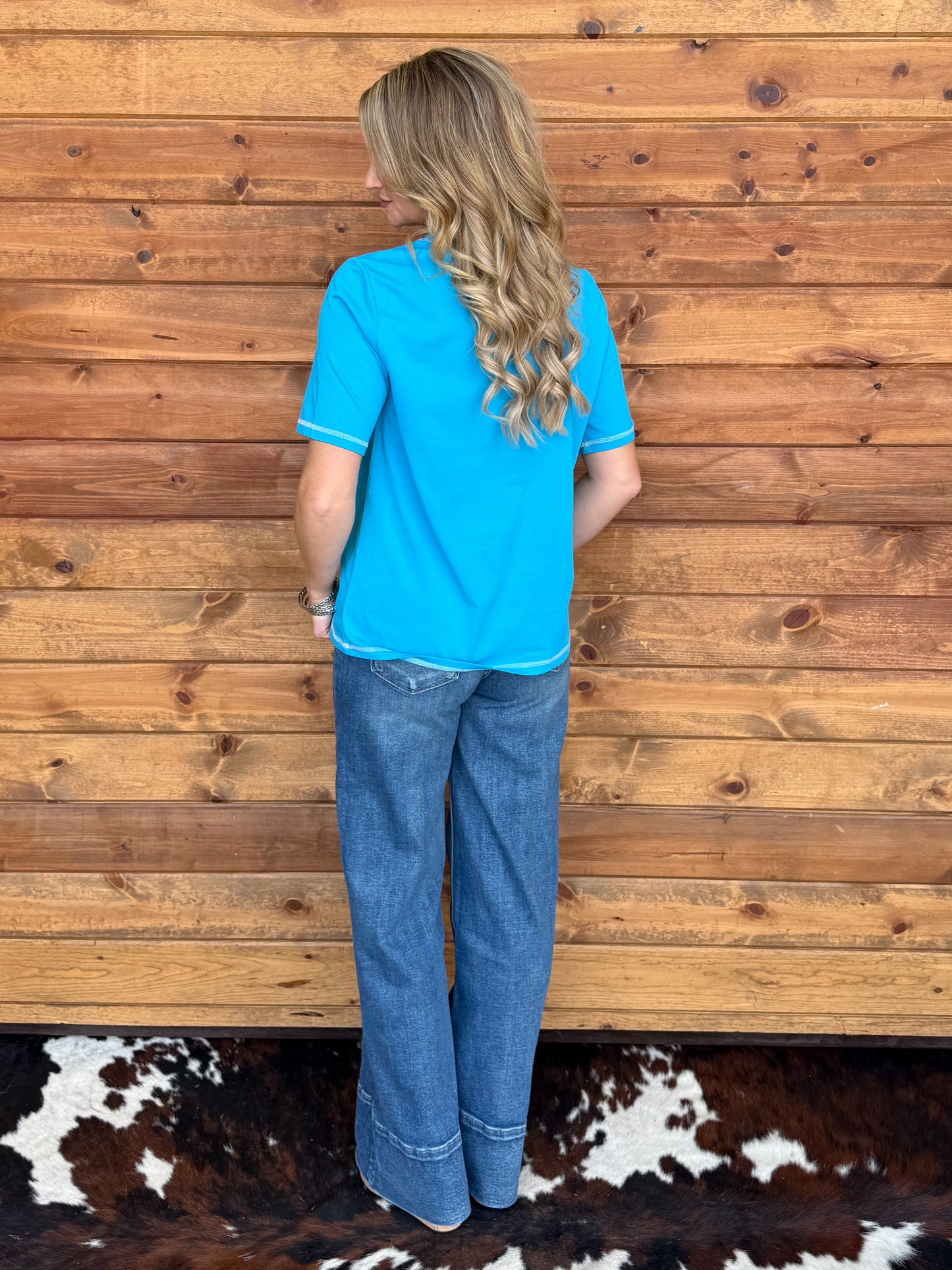 Boot Stitch Tee *Blue