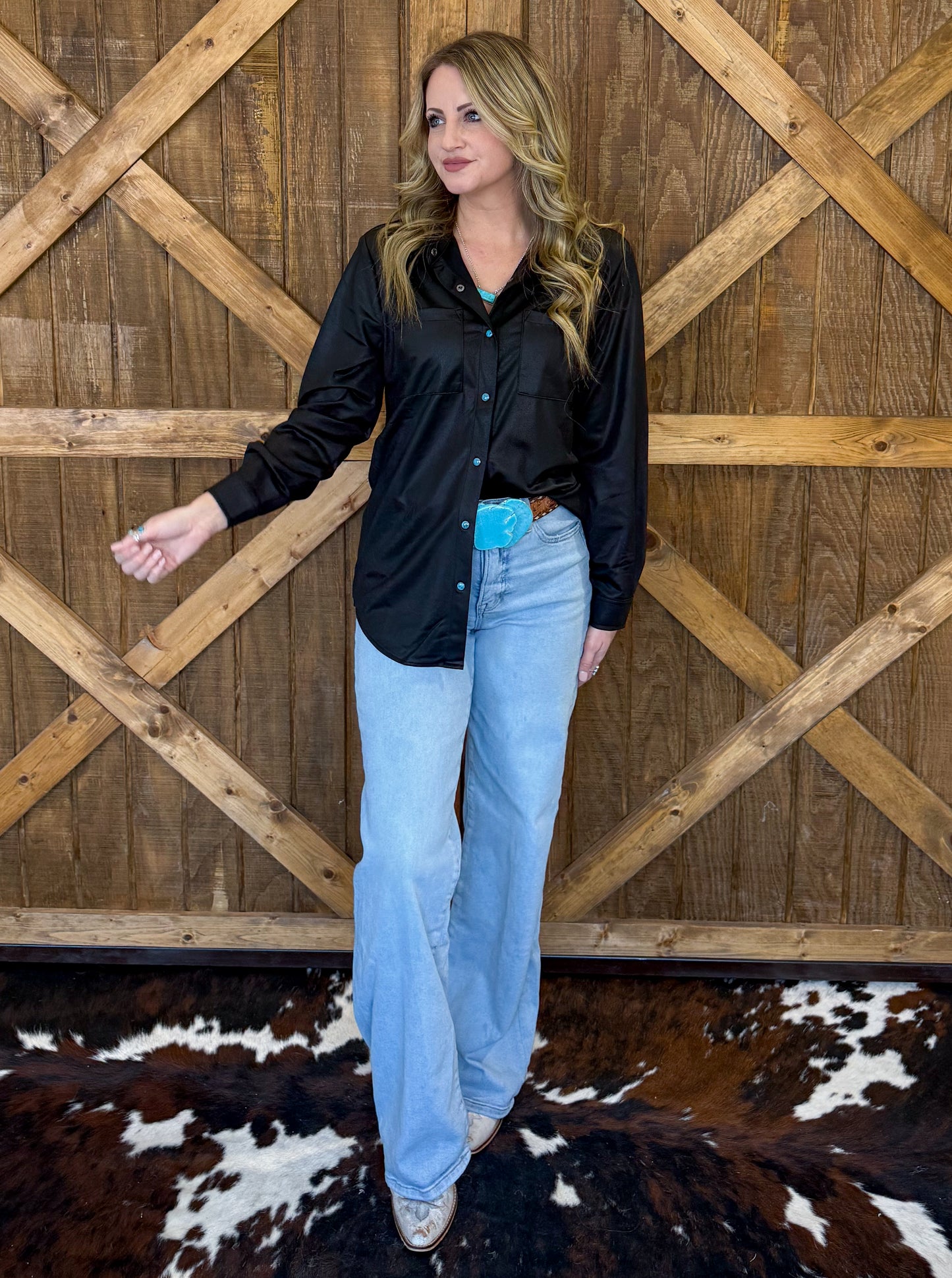 Leather Lux Top *Midnight