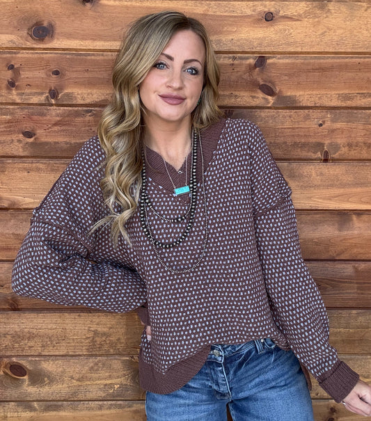 The Becky Sweater *Chocolate