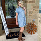 There's Your Trouble Denim Dress