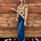 Longhorn Button-Up Top *Mustard