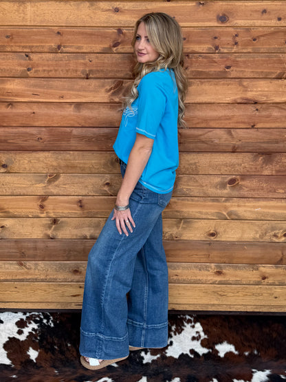 Boot Stitch Tee *Blue