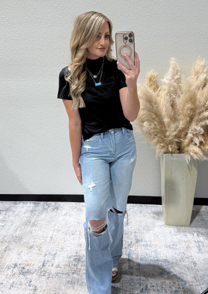 Leather Feelz Top *Midnight