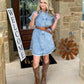 There's Your Trouble Denim Dress