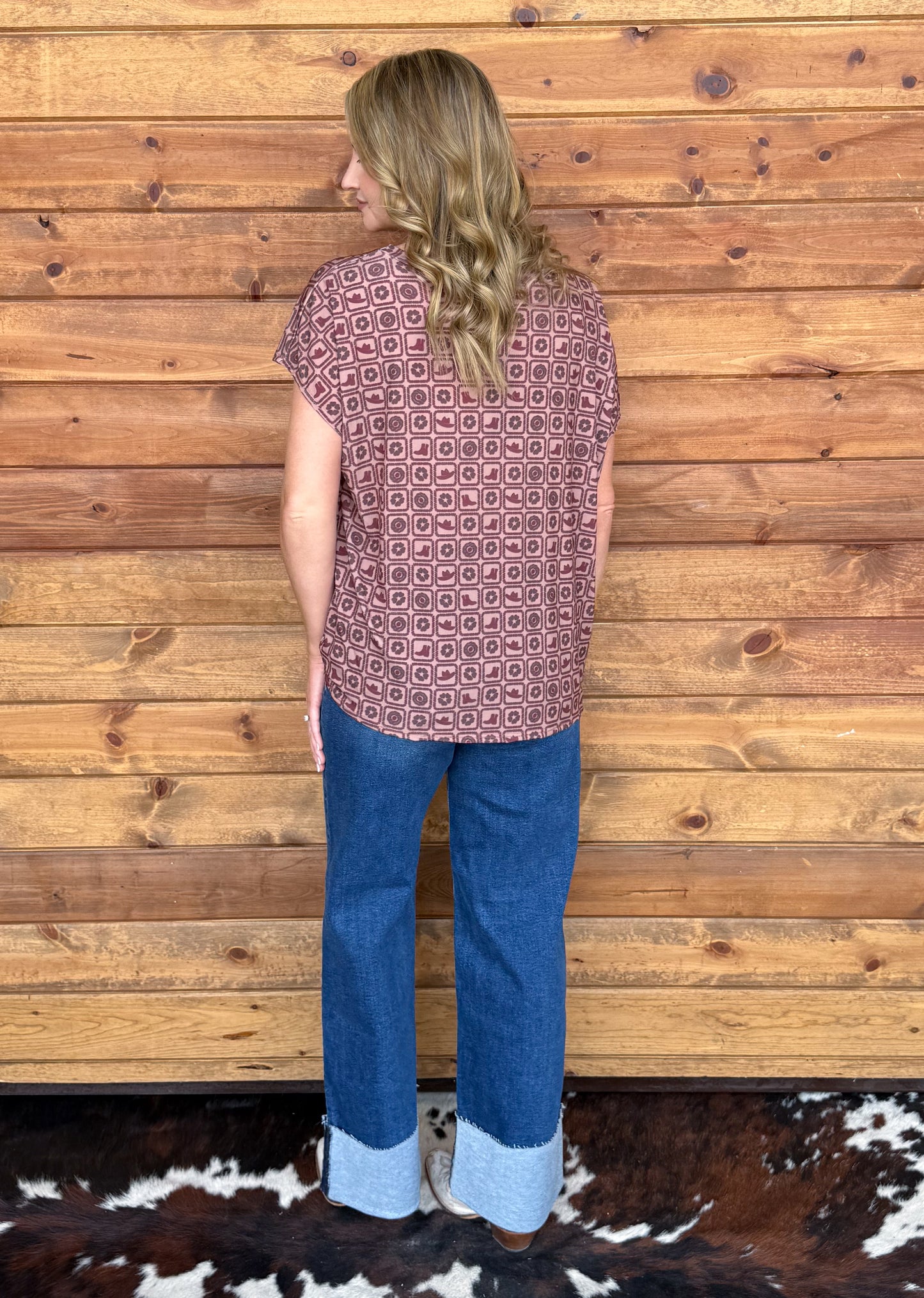 Western Checkered Top