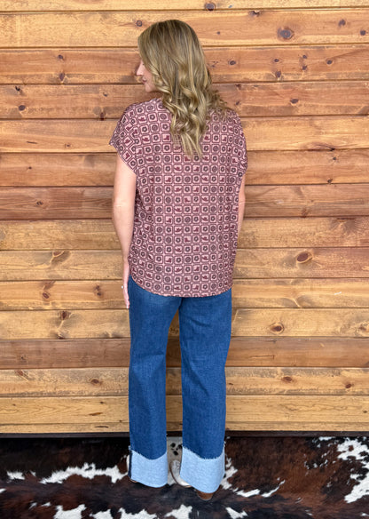 Western Checkered Top