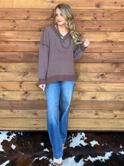 The Becky Sweater *Chocolate