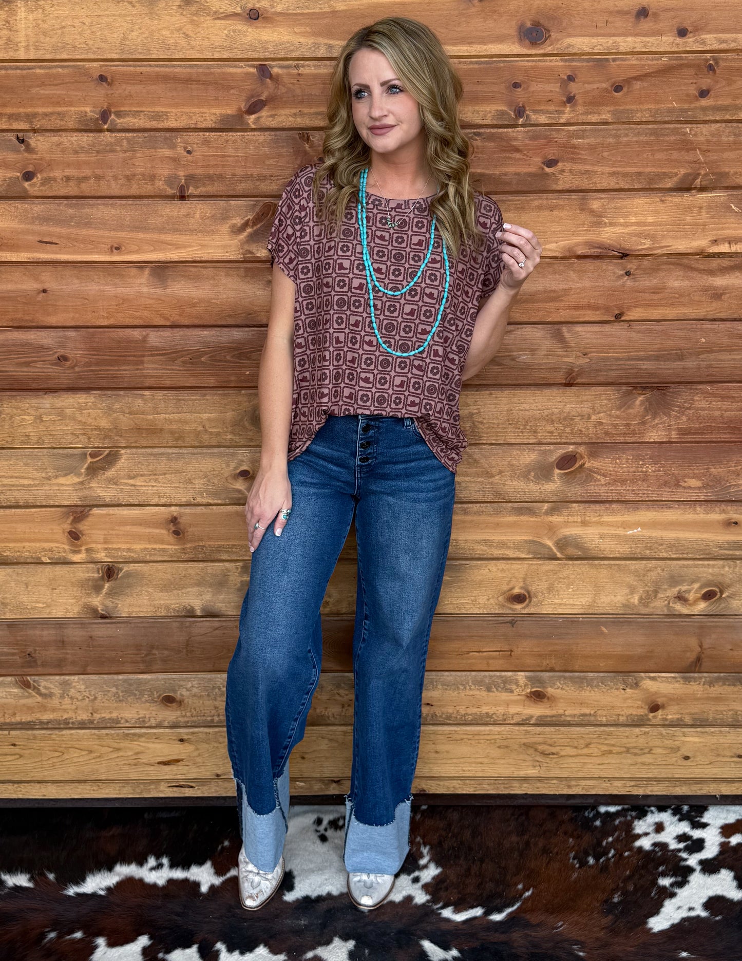 Western Checkered Top