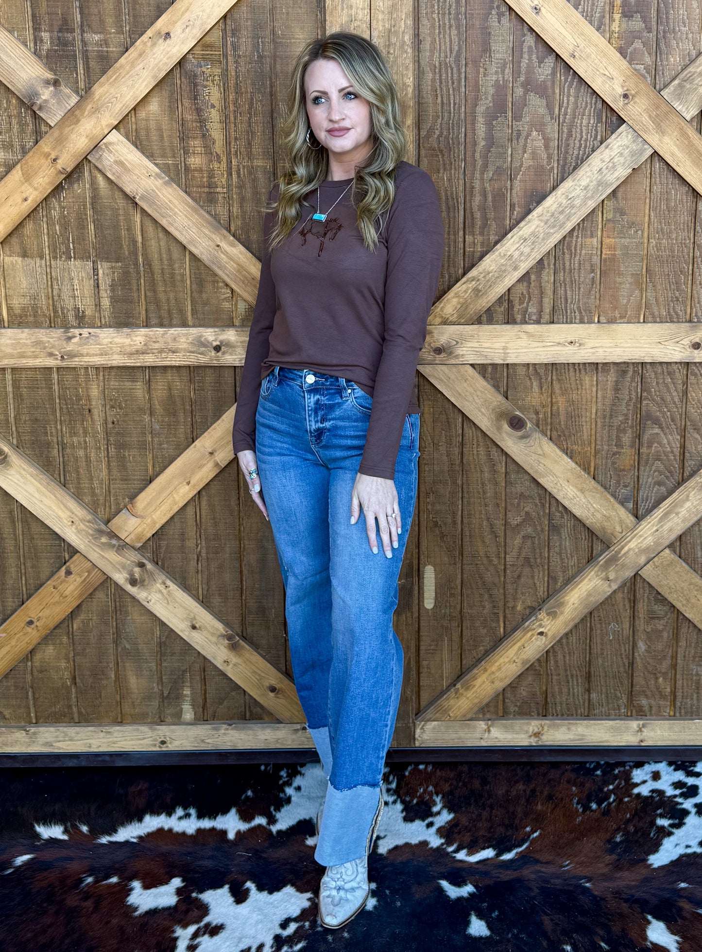 Buck Out Cut Out Long Sleeve