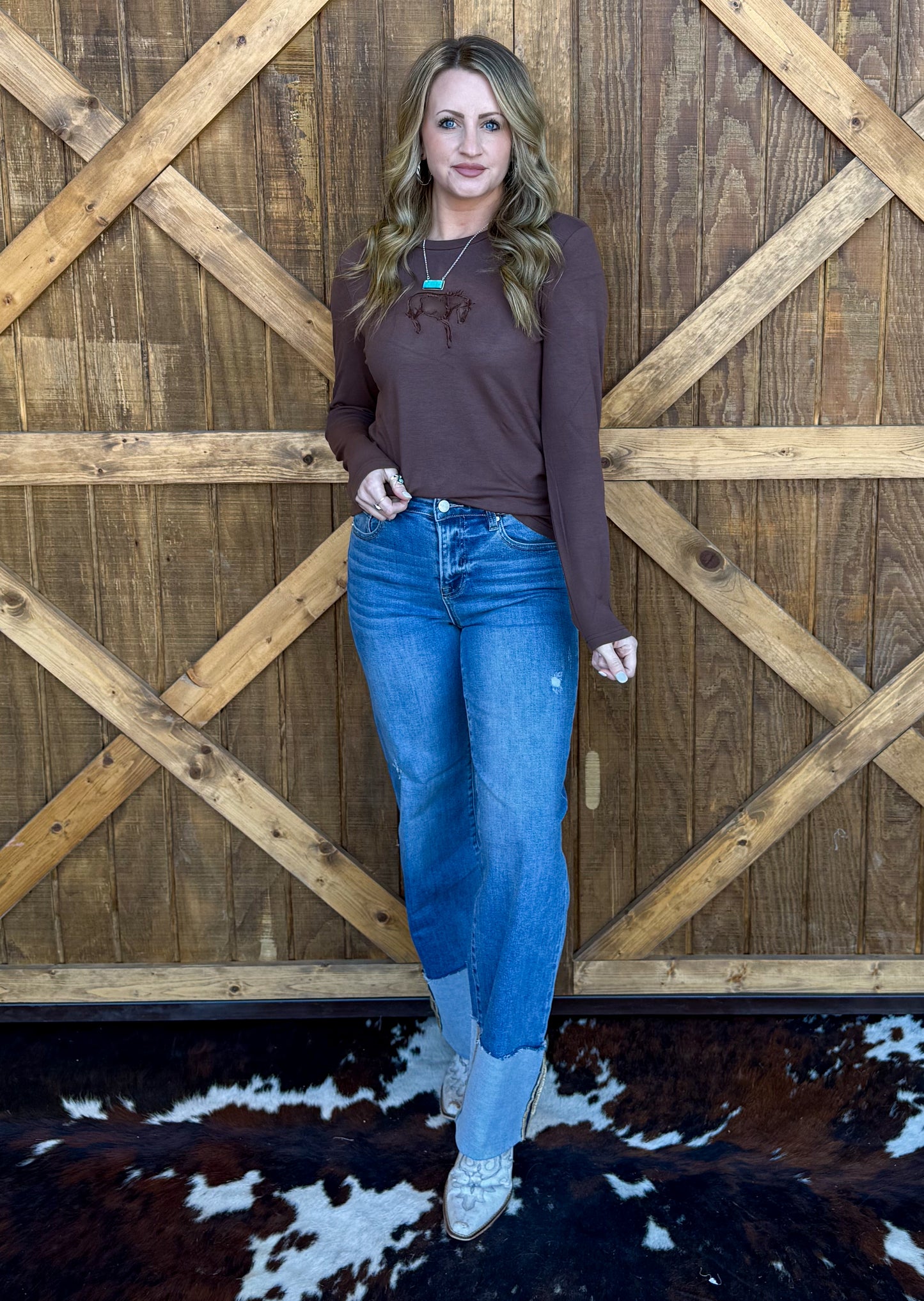 Buck Out Cut Out Long Sleeve