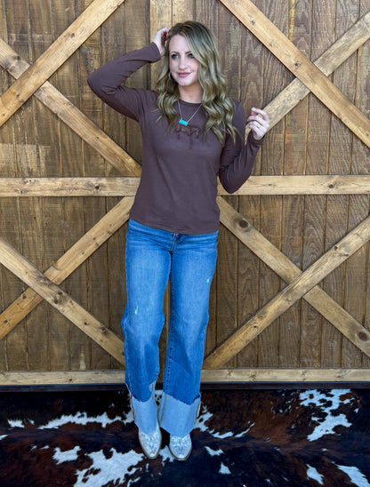 Buck Out Cut Out Long Sleeve