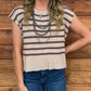 Cowgirl Basic Striped Sweater Top