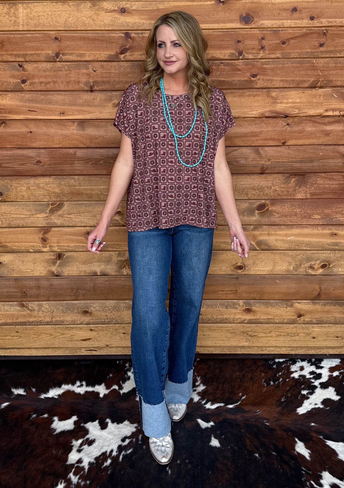 Western Checkered Top