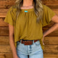 The Martha Mustard Blouse