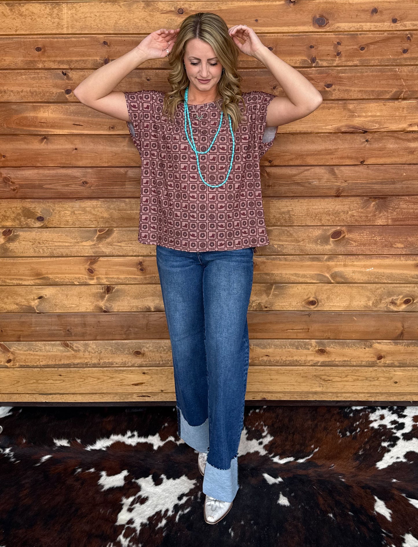 Western Checkered Top