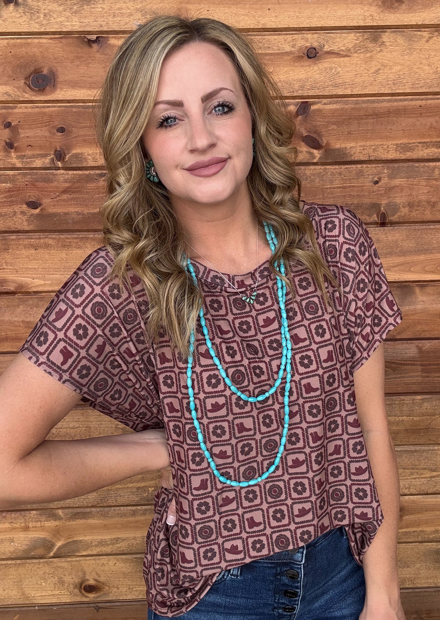 Western Checkered Top