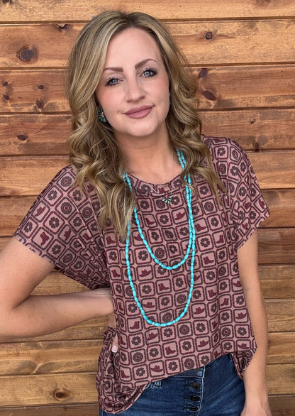 Western Checkered Top