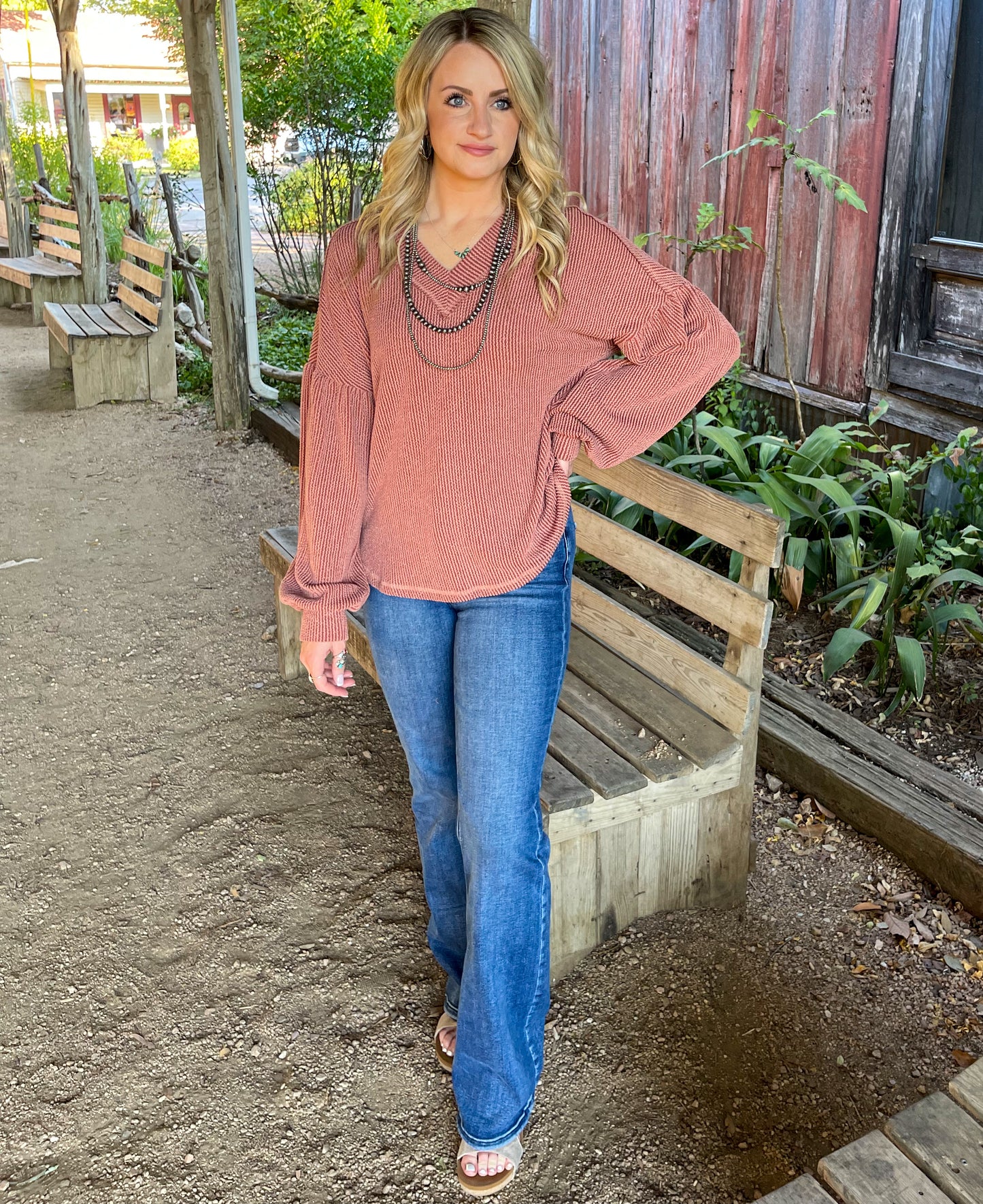 Casual Fall Long Sleeve *Cedar Wood