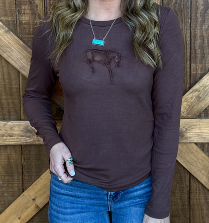 Buck Out Cut Out Long Sleeve