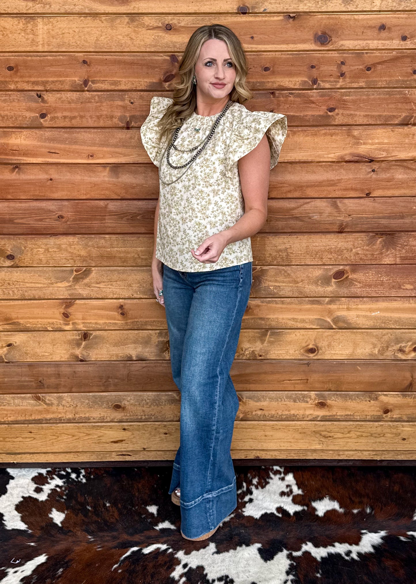 Western Floral Blouse