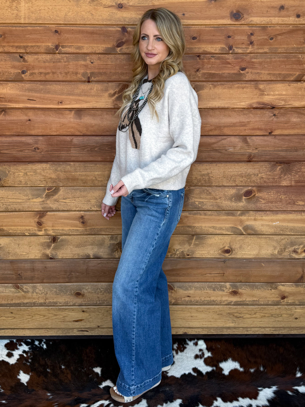 Collared Horse Sweater