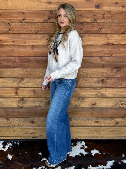 Collared Horse Sweater