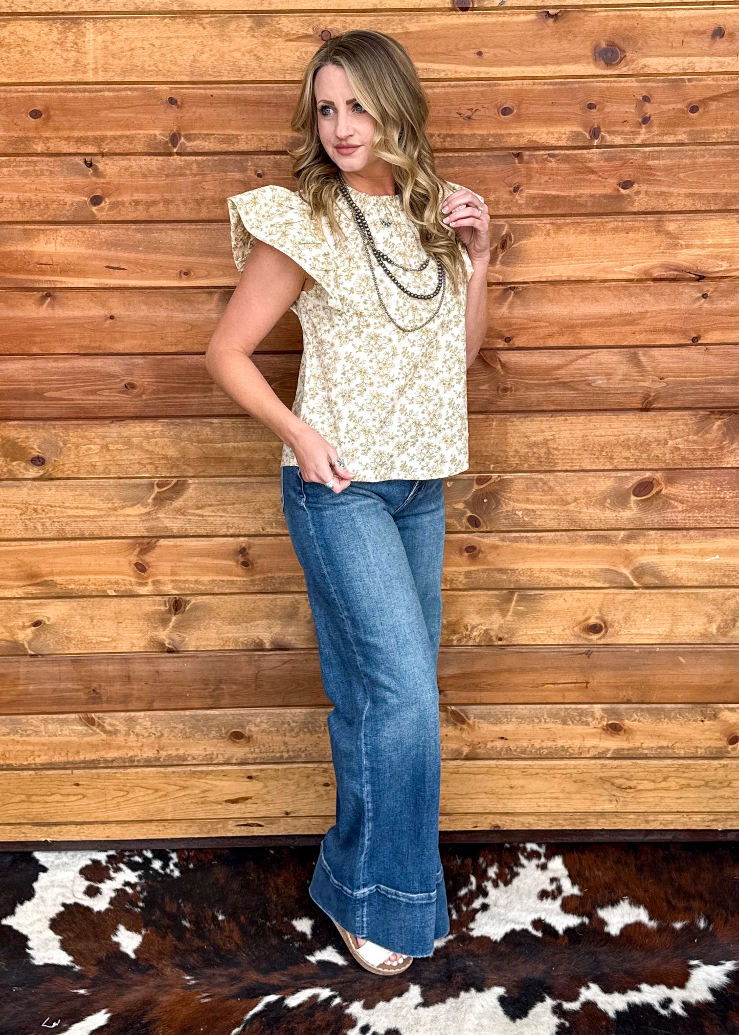 Western Floral Blouse
