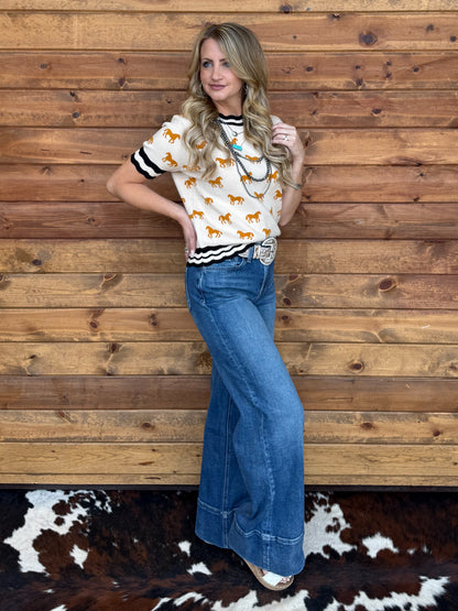 Wild Horses Dress Top
