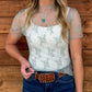 Floral Lace Mesh Top *Mint