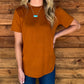 Cloud Basic Free Tee *Saddle