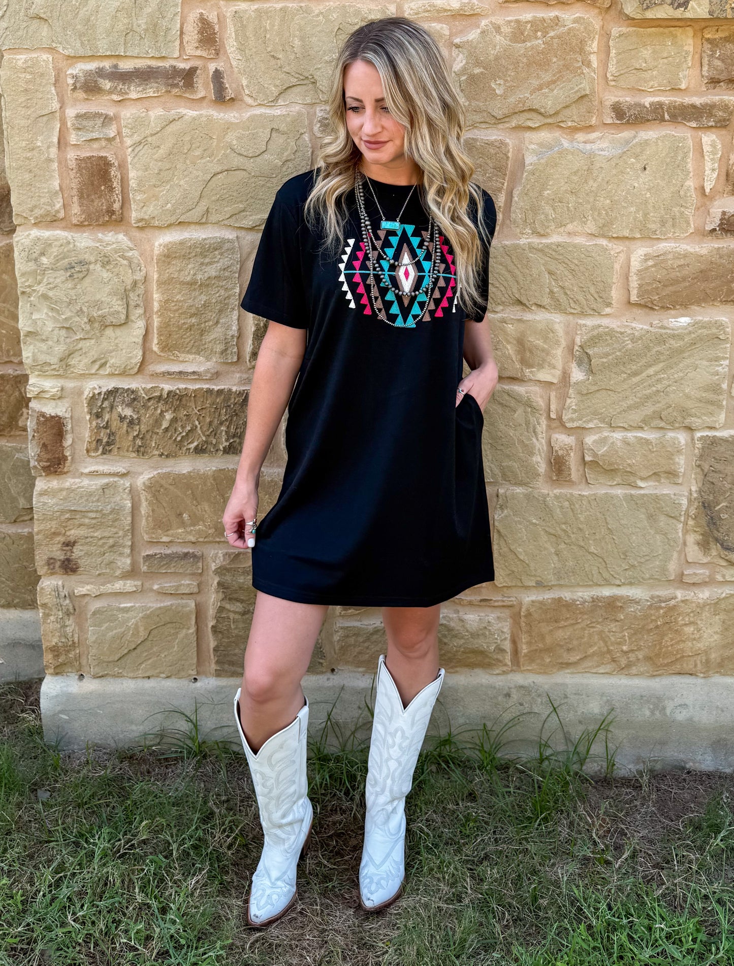 Desert Rose T-Shirt Dress