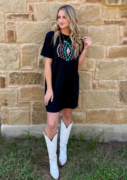 Desert Rose T-Shirt Dress