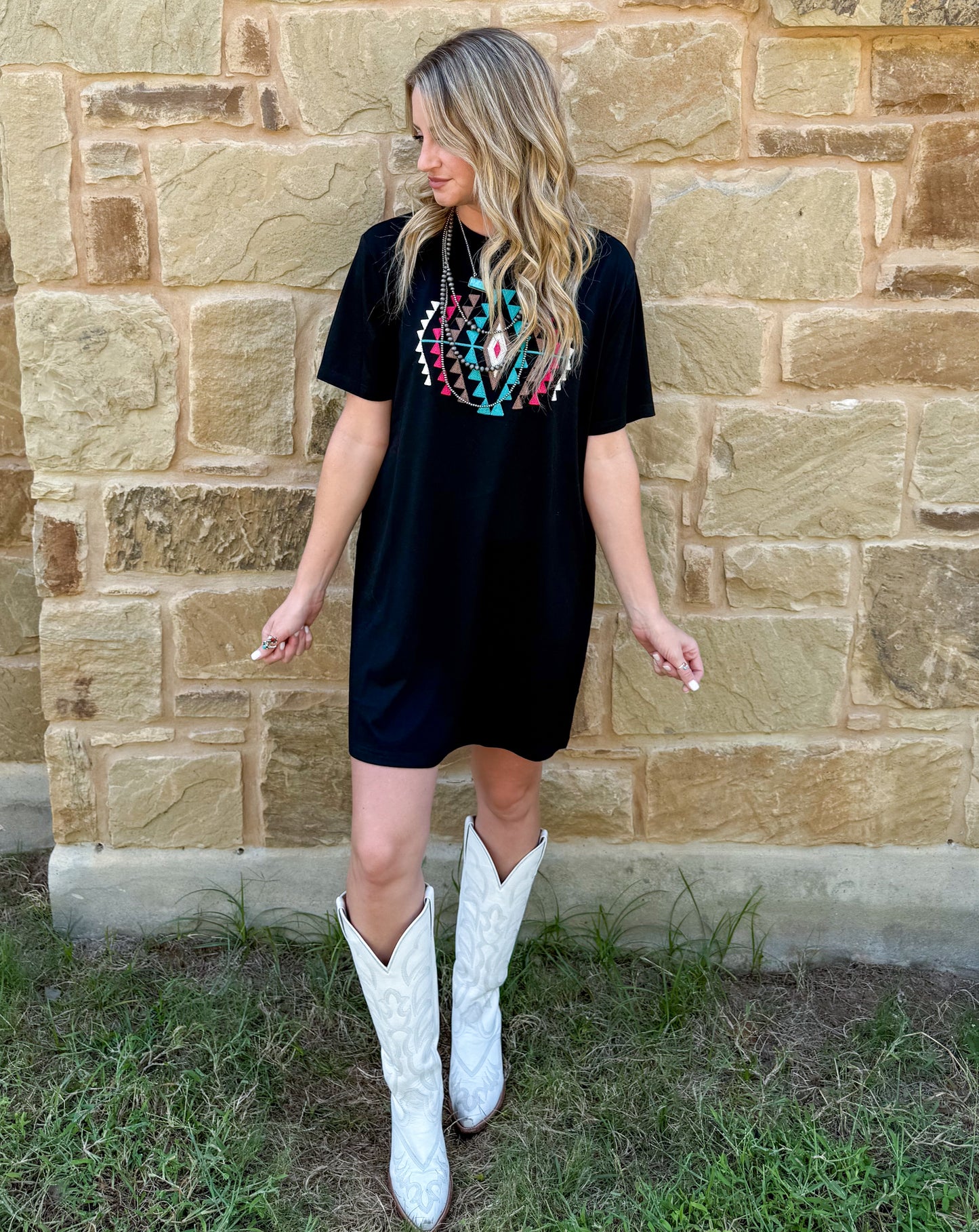 Desert Rose T-Shirt Dress