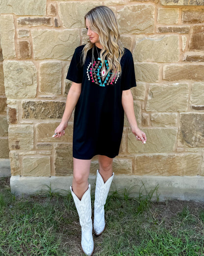 Desert Rose T-Shirt Dress