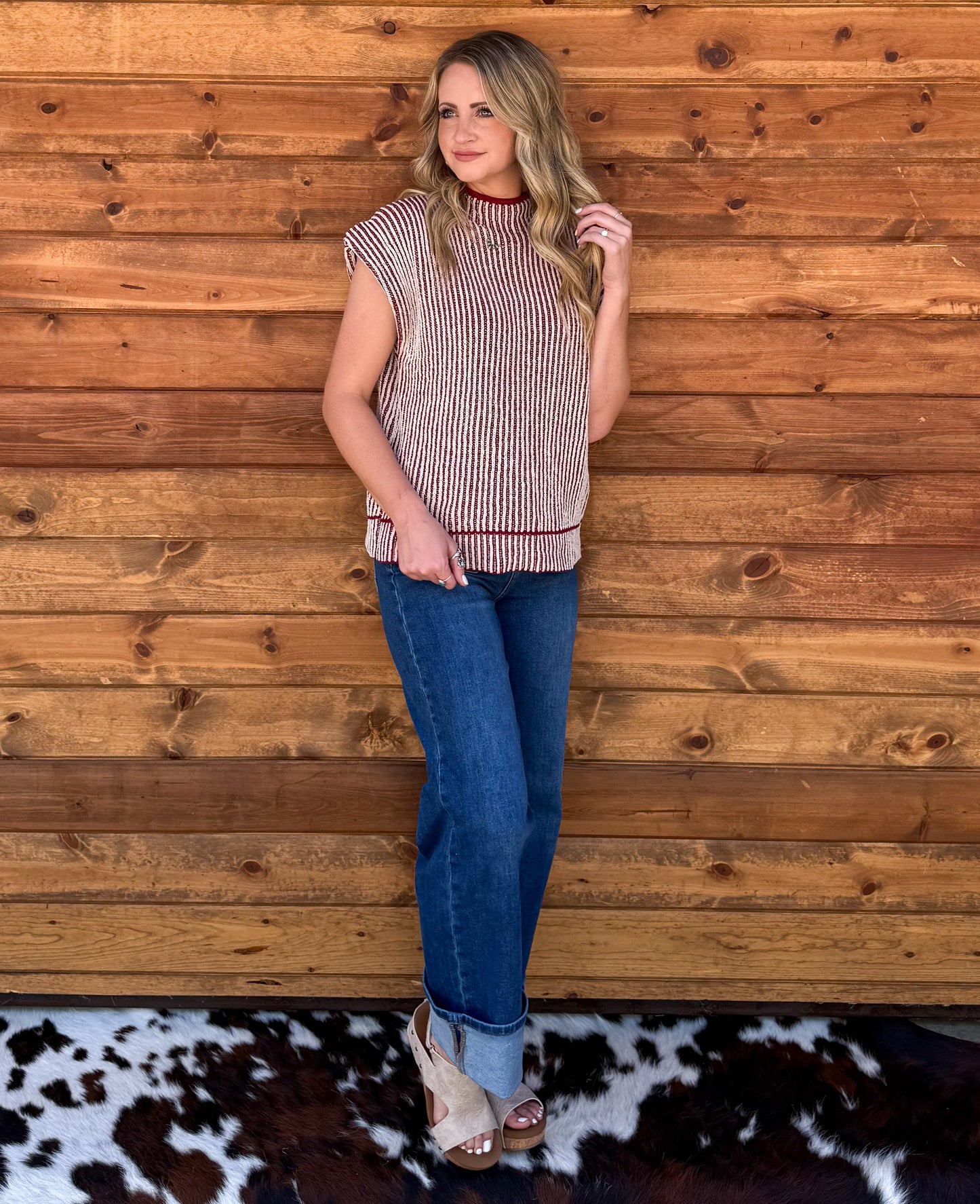 The Dally Top *Burgundy