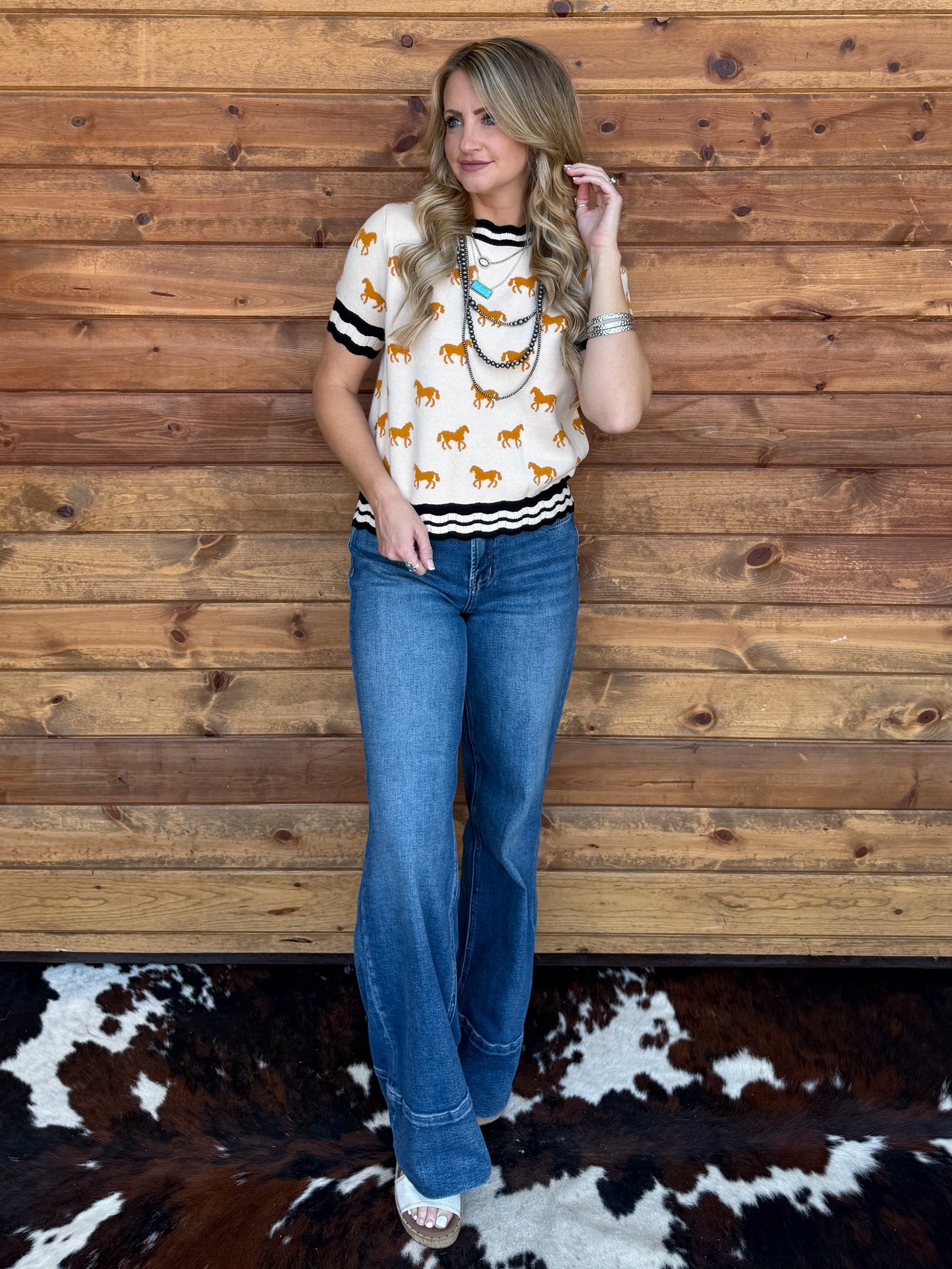 Wild Horses Dress Top