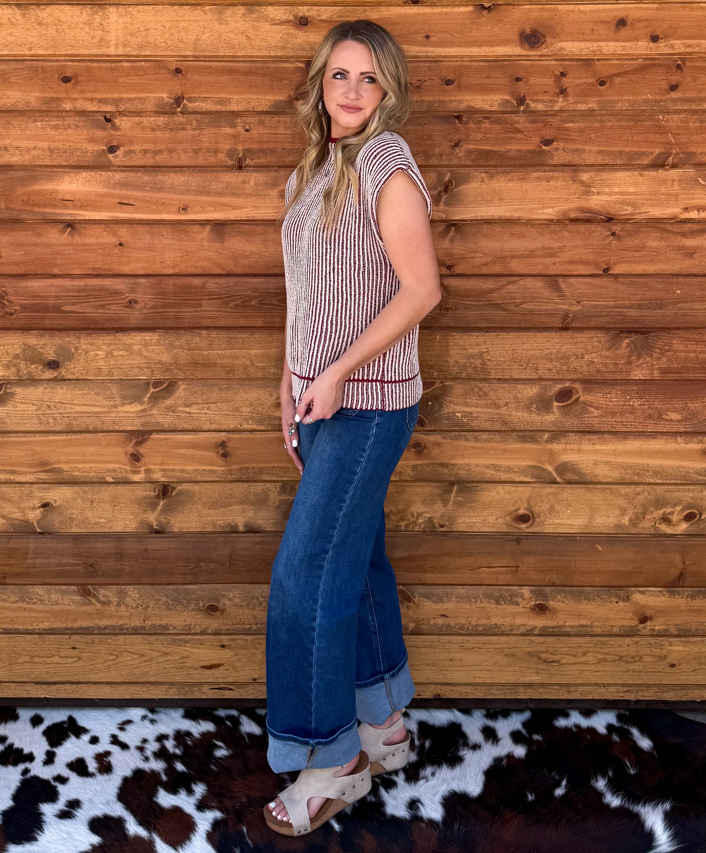 The Dally Top *Burgundy