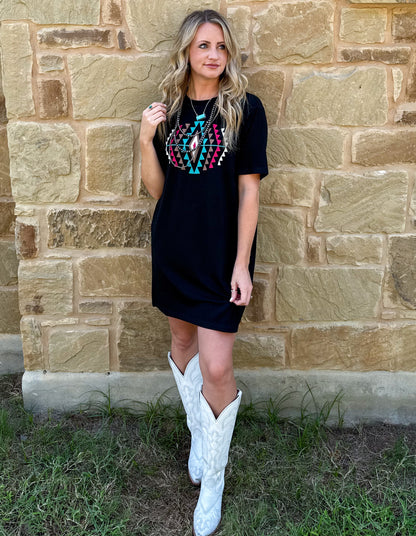 Desert Rose T-Shirt Dress