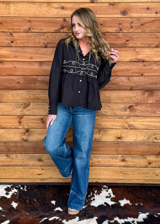 Loopty Lou Long Sleeve *Midnight