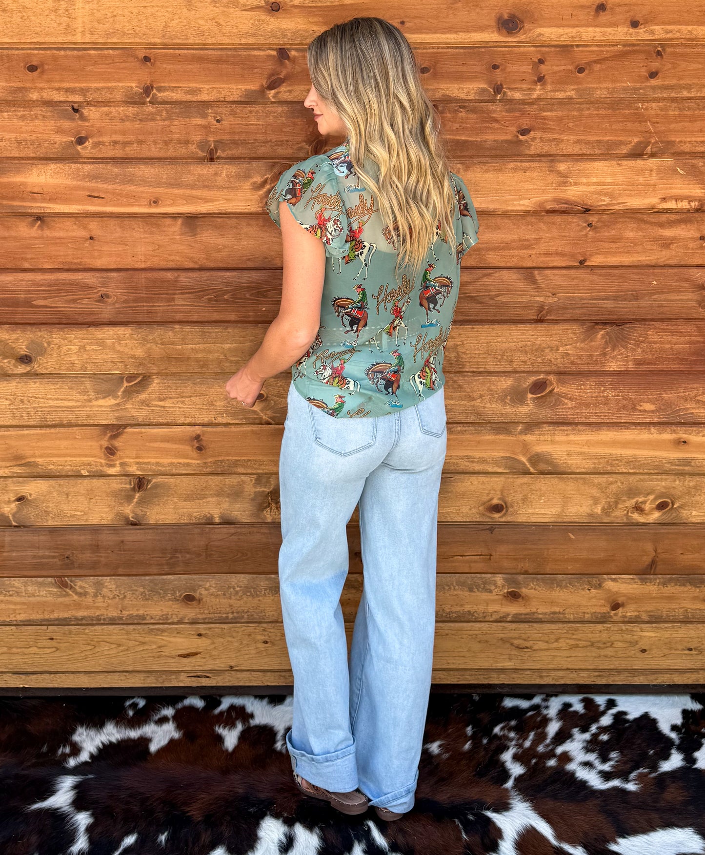 Howdy Sheer Blouse
