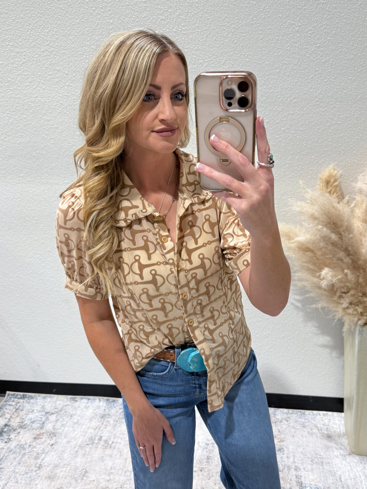 The Bit Button-Up Top
