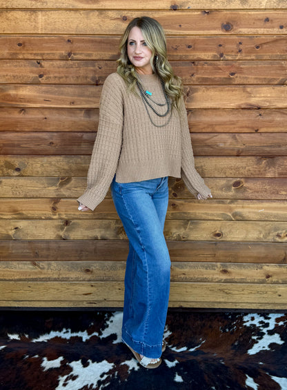 The Rachel Sweater *Mocha