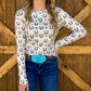Horseshoe Ribbed Long Sleeve