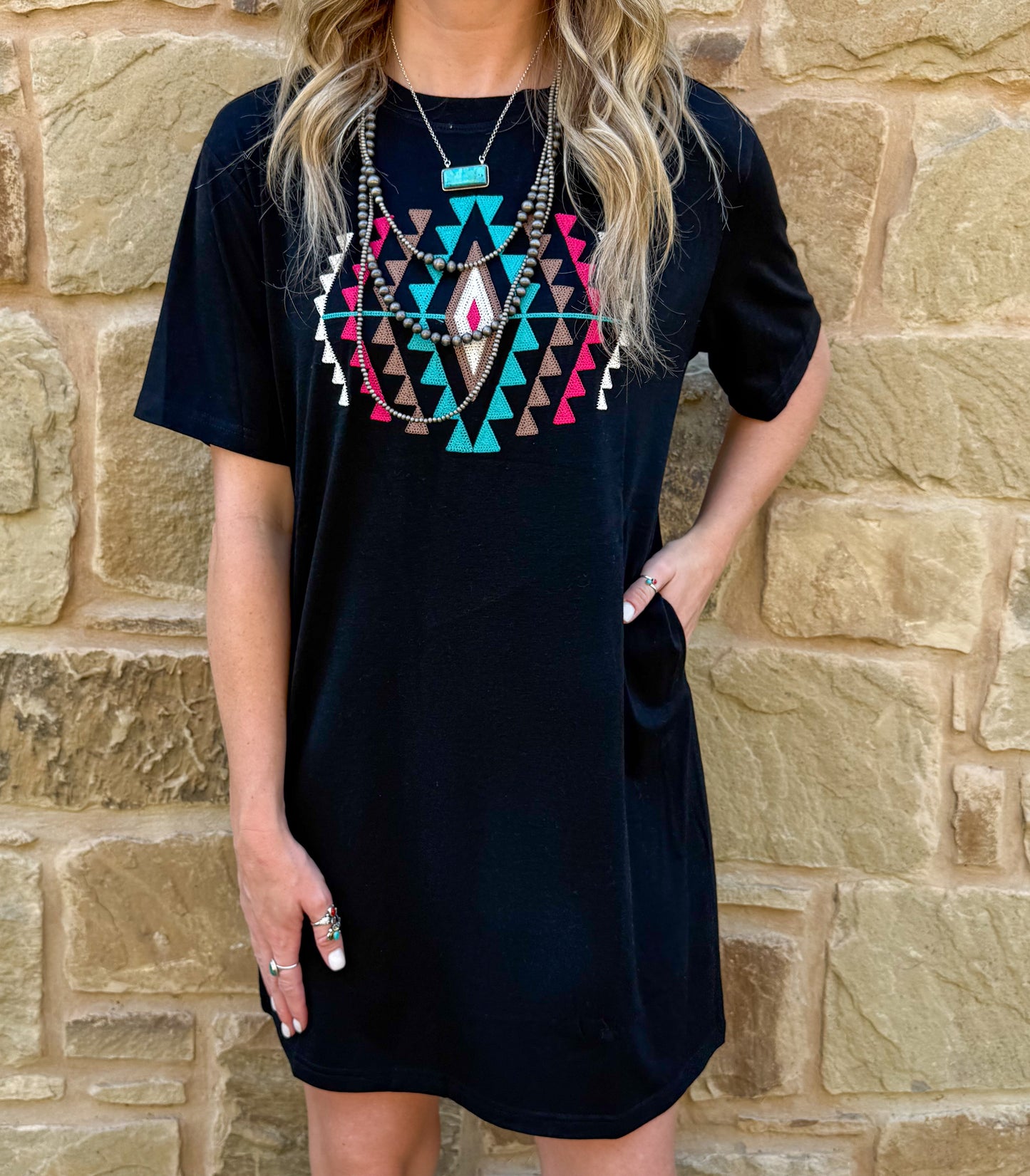 Desert Rose T-Shirt Dress